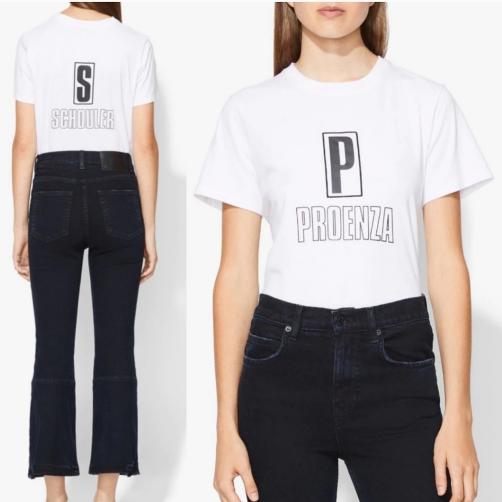 New without tags P S W L Proenza Schouler 100% cotton tee size xs